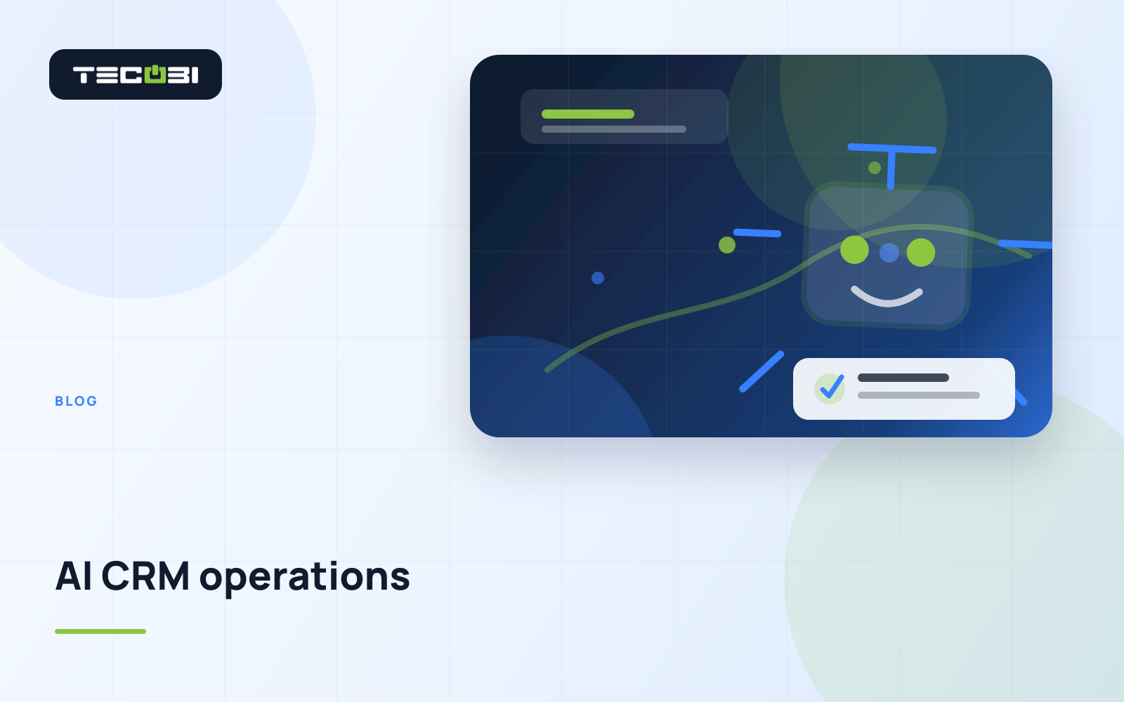 TECOBI article artwork for Beyond the Sale: How AI-Enhanced CRM Nurtures Long-Term Customer Relationships