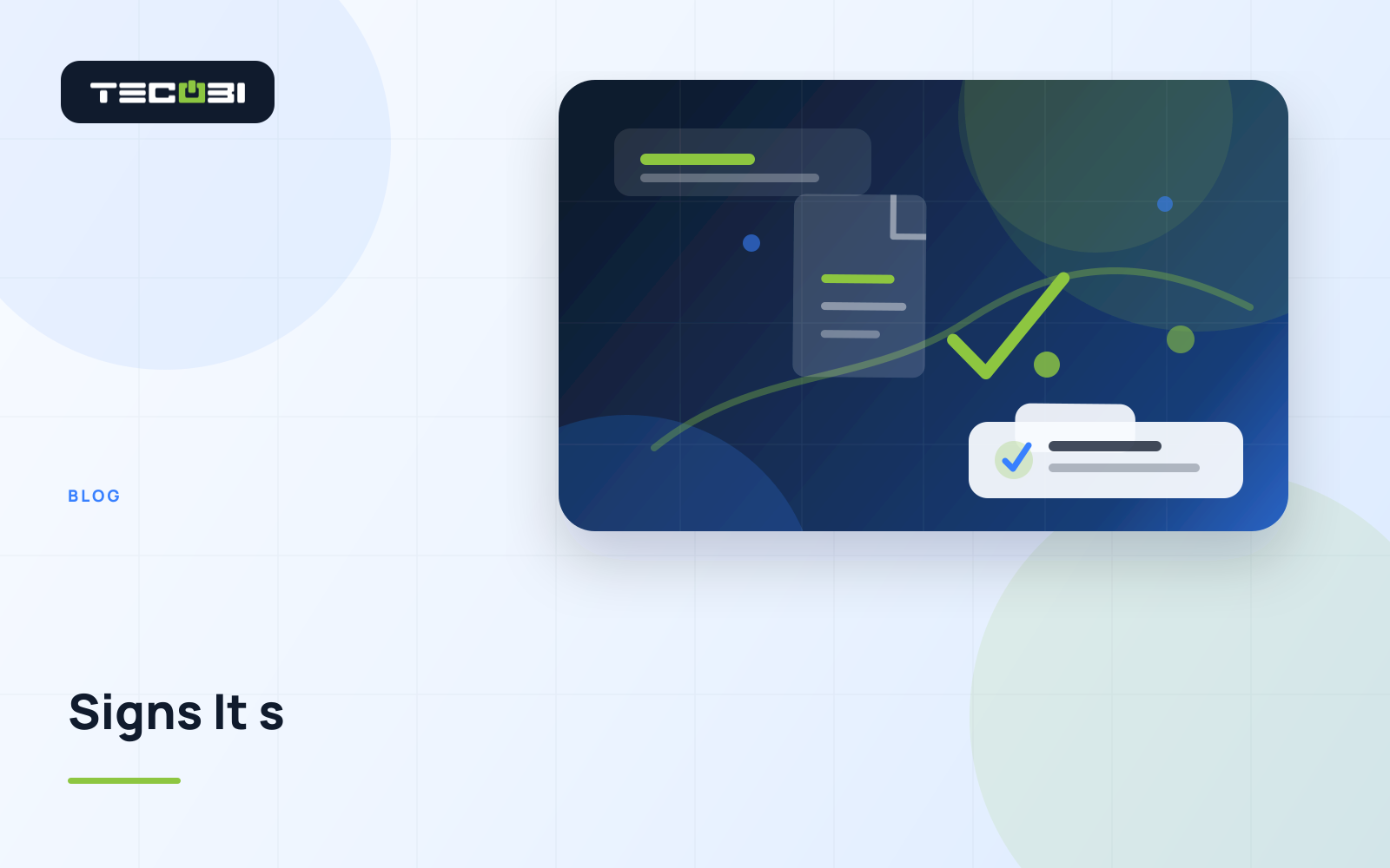 TECOBI article artwork for 5 Signs It’s Time to Upgrade Your Support System