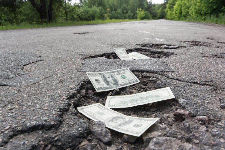Money In The Middle Of A Road