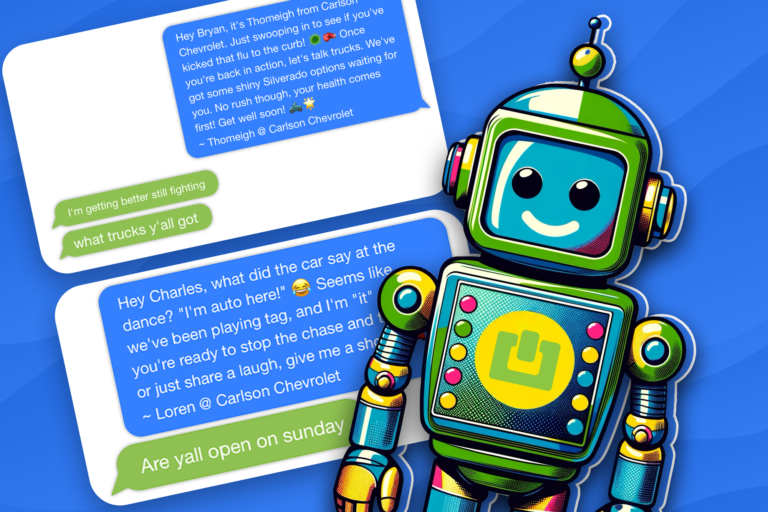 A Cartoon Robot With Text