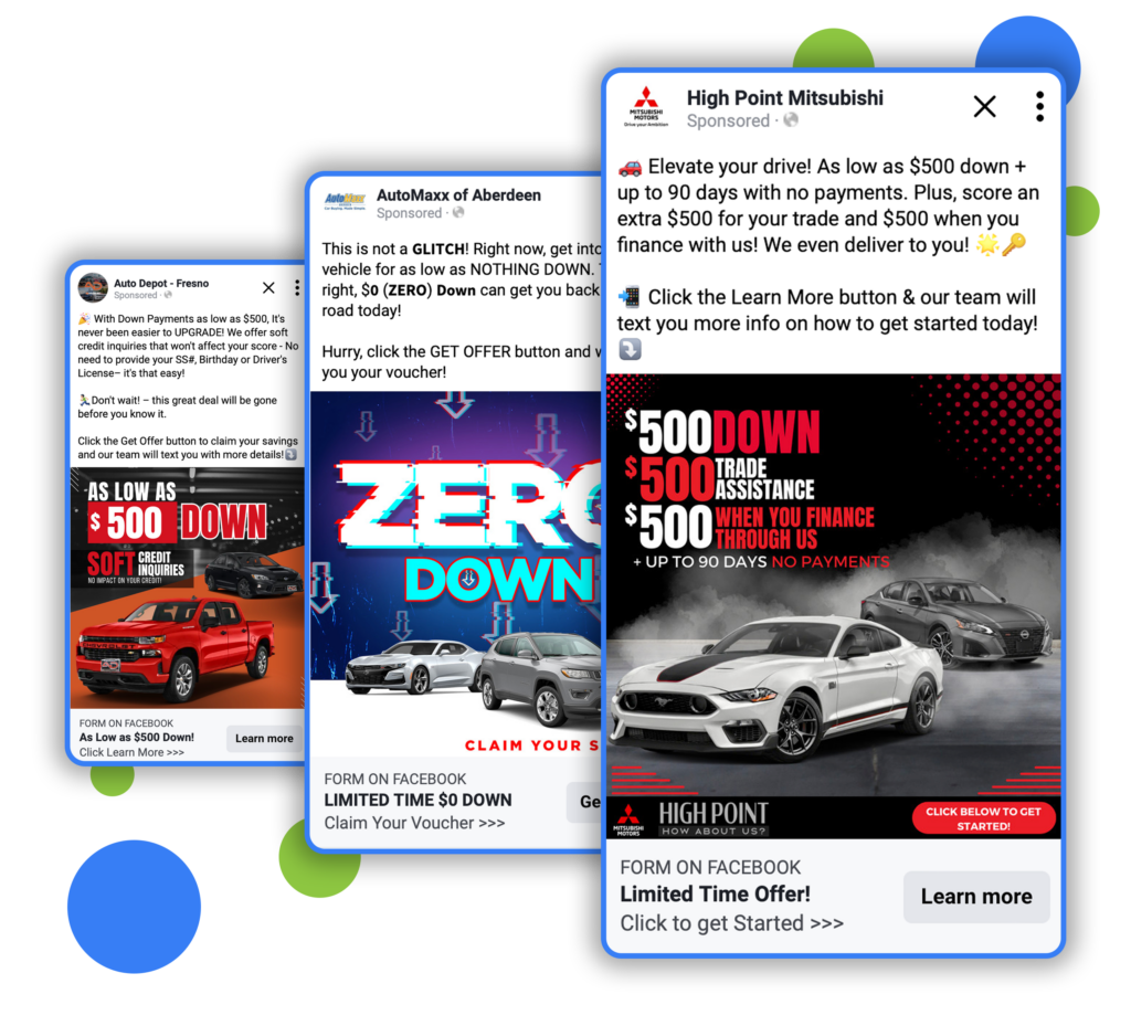 Automotive Lead Generation 7 Sub-Prime Advertising Examples