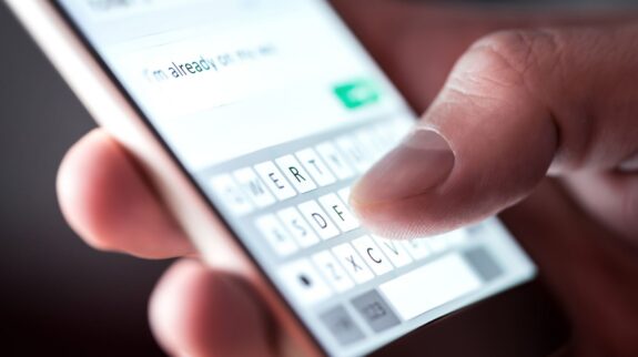 a person using a phone