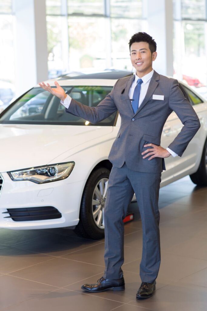 Confident Car Salesman