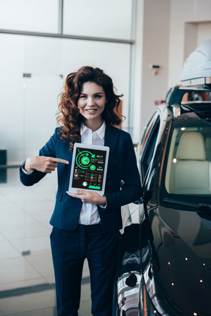 The Future Of Automotive Sales: How Ai Is Revolutionizing Dealership Marketing 2 Woman Pointing With Finger At Analytics