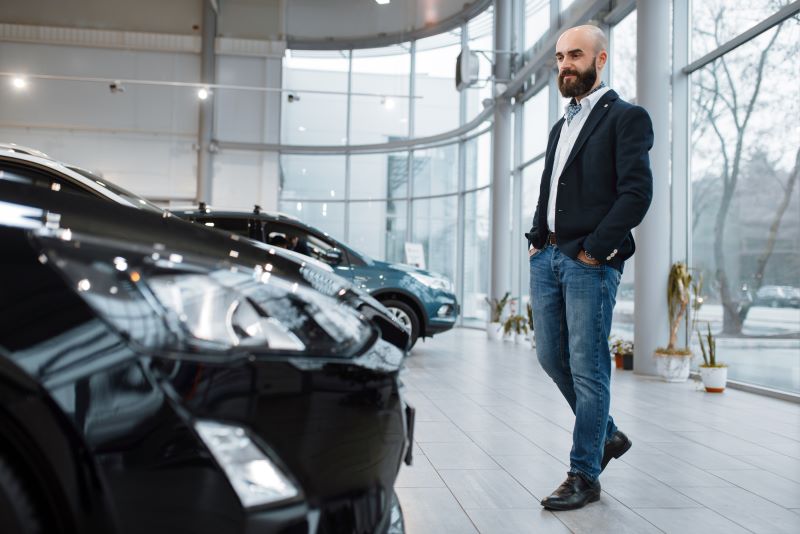 How To Build Lasting Relationships With Automotive Customers Using Tecobi 4 Dealership Owner Looking At His Cars